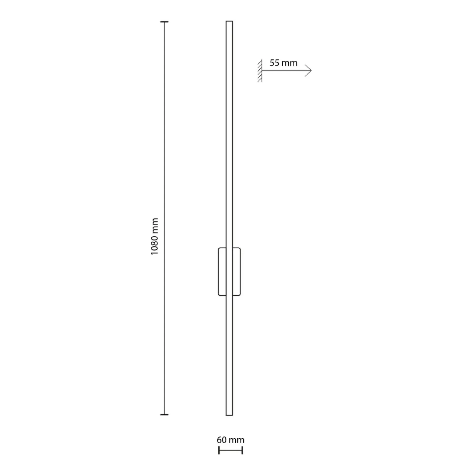 Sklep Kaja Smukła, czarna lampa ścienna LED TK 18074 FLASH BLACK | Kaja* Lampy Led