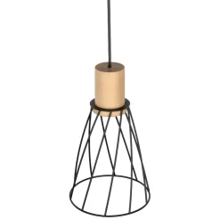 Sklep Kaja Smukła, druciana lampa z drewnem TK 10155 MODESTO WOOD SOSNA | Kaja Shop
