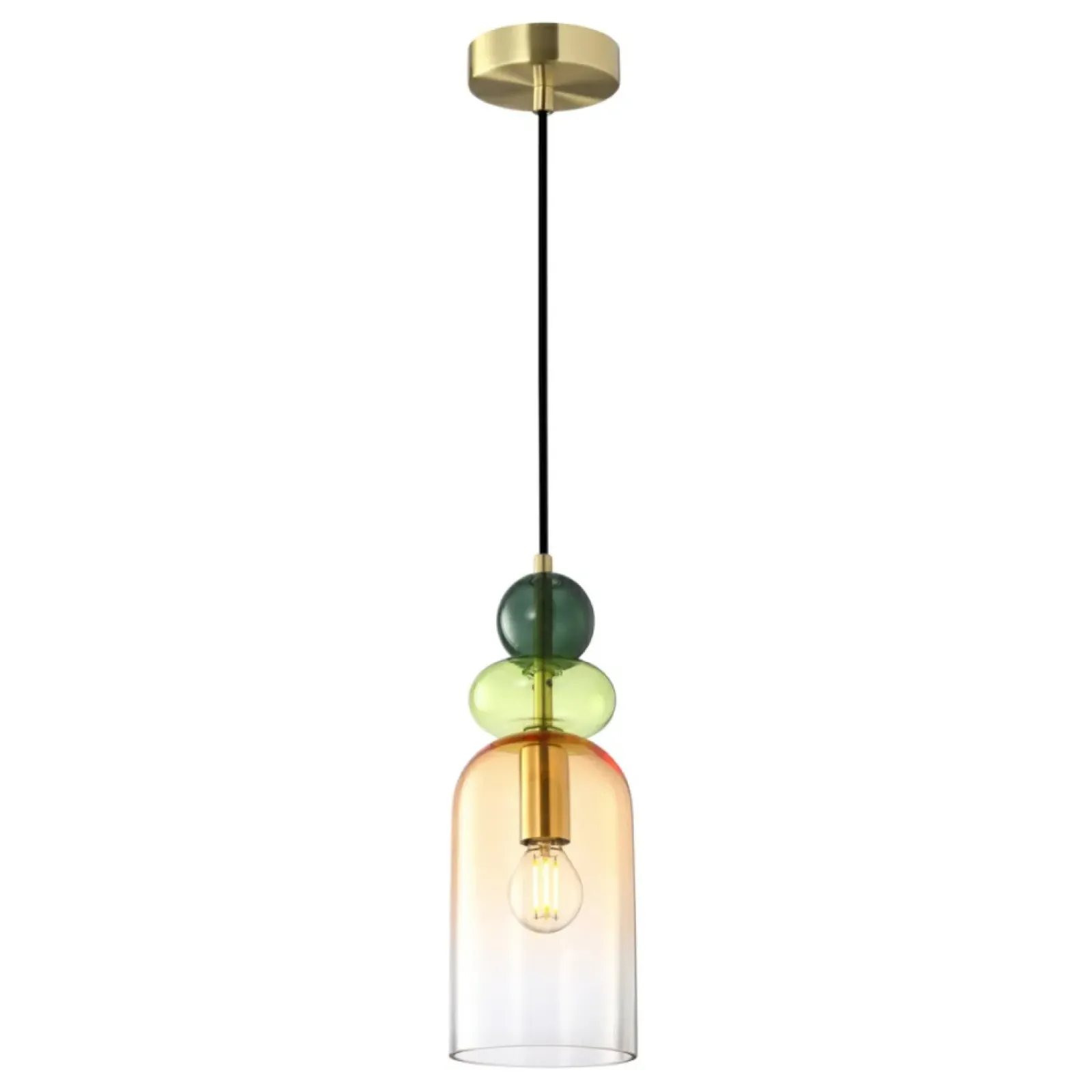 Sklep Kaja Smukła, kolorowa lampa wisząca PND-37462C-MC-GD MANSO | Kaja Clearance