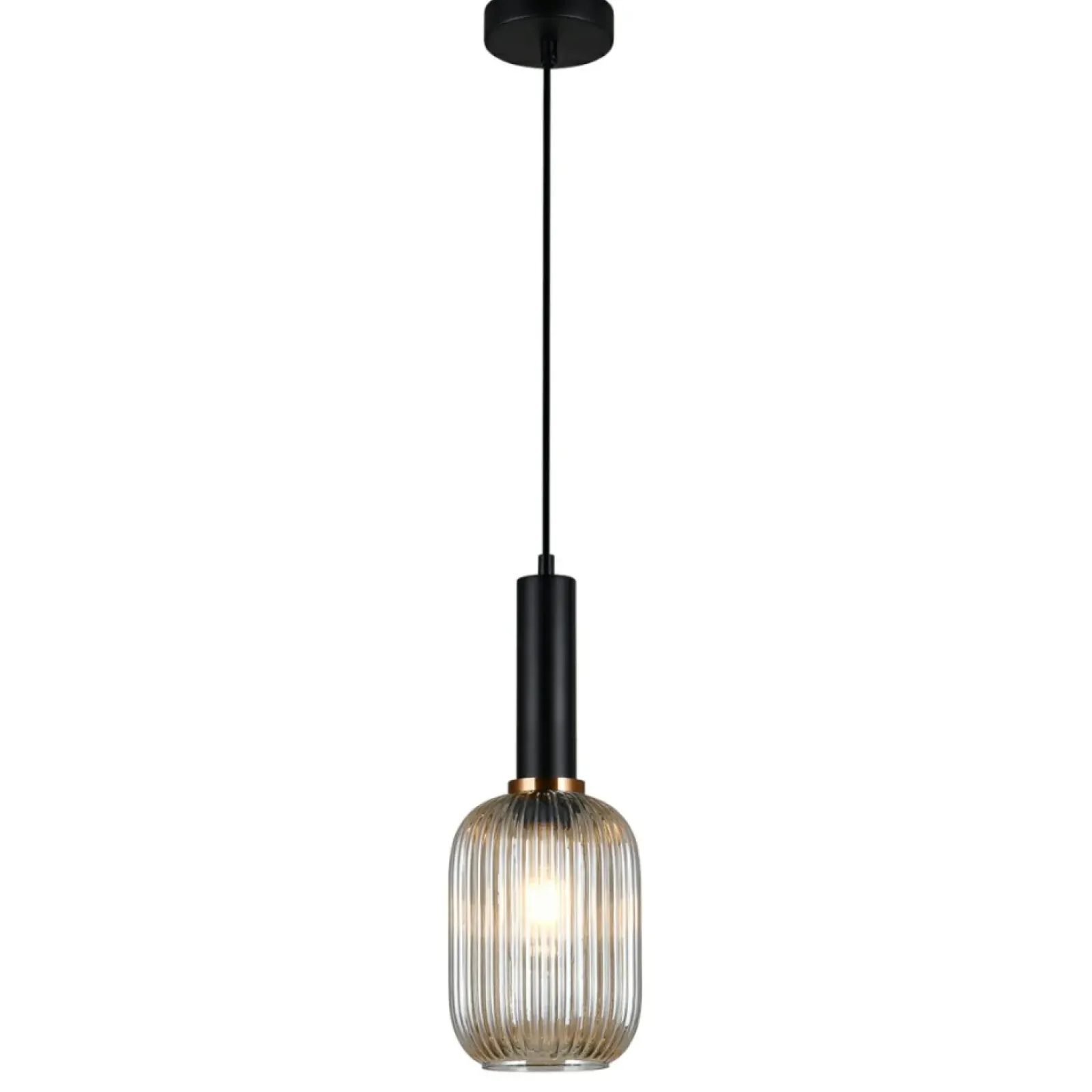 Sklep Kaja Smukła lampa do kuchni PND-5588-1M-BK+AMB ANTIOLA | Kaja Oświetlenie Shop