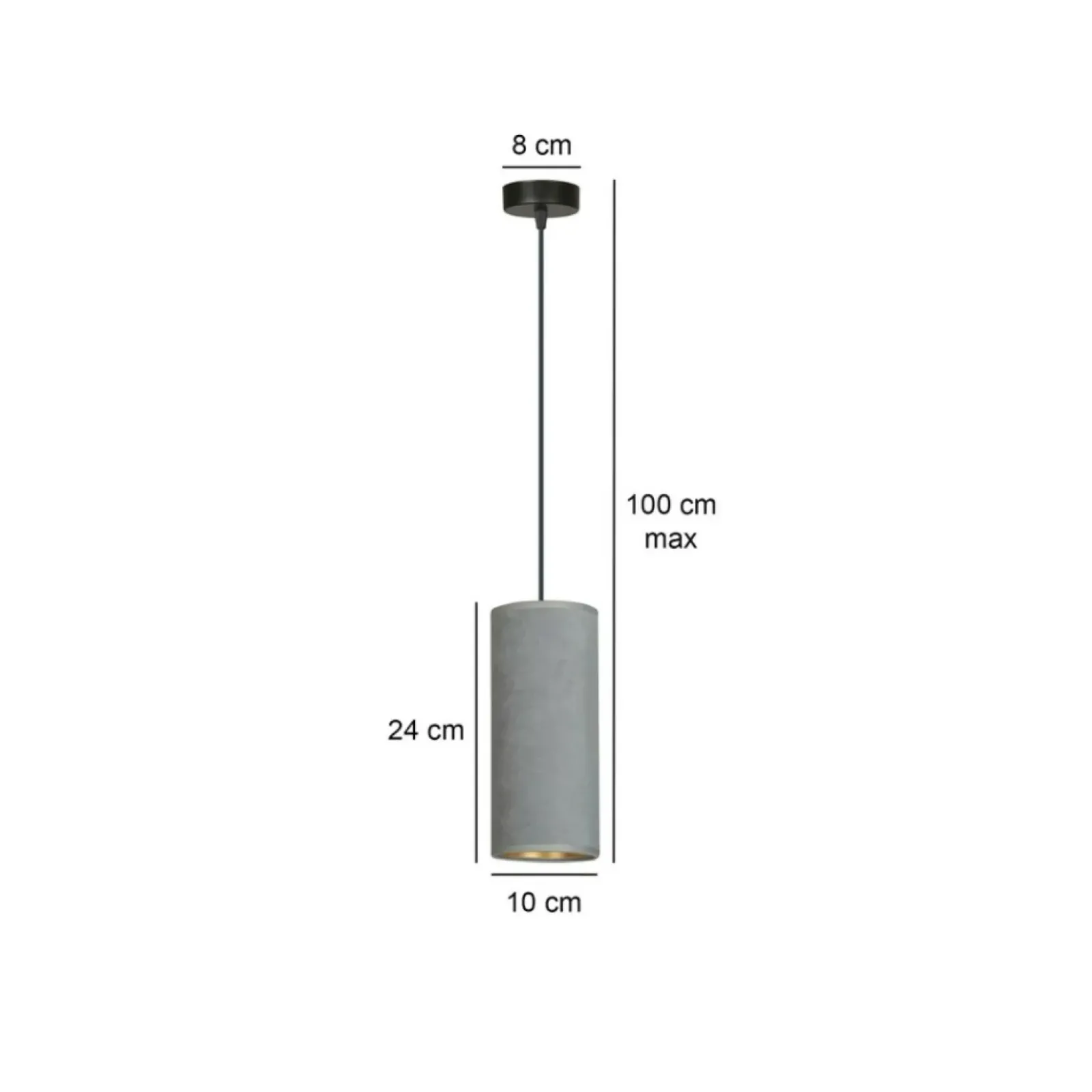 Sklep Kaja Smukła lampa wisząca idealna do sypialni 1060/1 BENTE | Kaja Shop