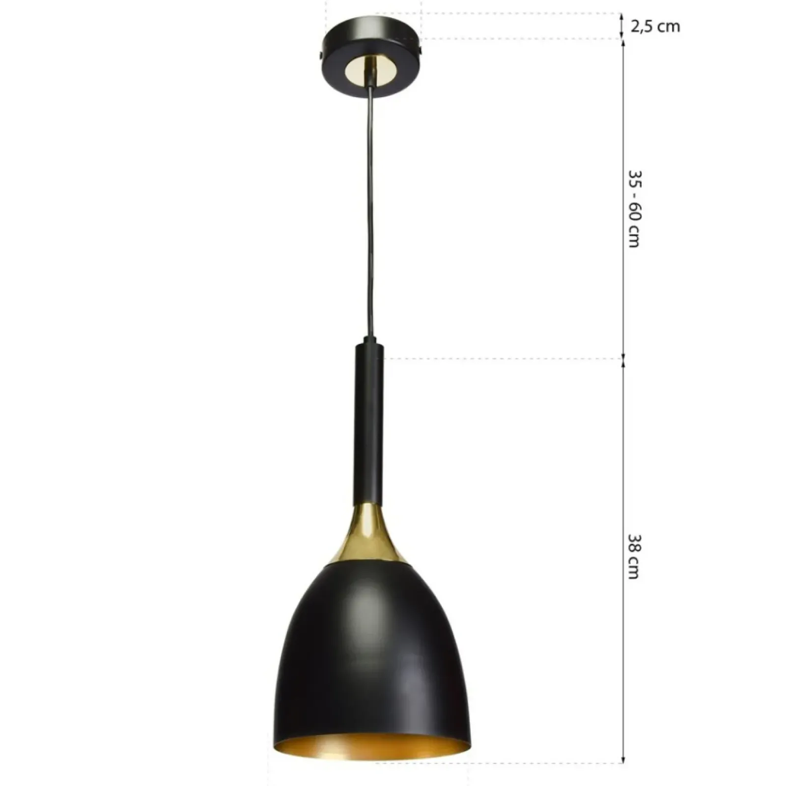 Sklep Kaja Smukła lampa wisząca w czarno-złotym kolorze MLP6221 z serii CLARK | Kaja Oświet Flash Sale
