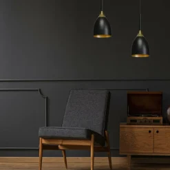 Sklep Kaja Smukła lampa wisząca w czarno-złotym kolorze MLP6221 z serii CLARK | Kaja Oświet Flash Sale