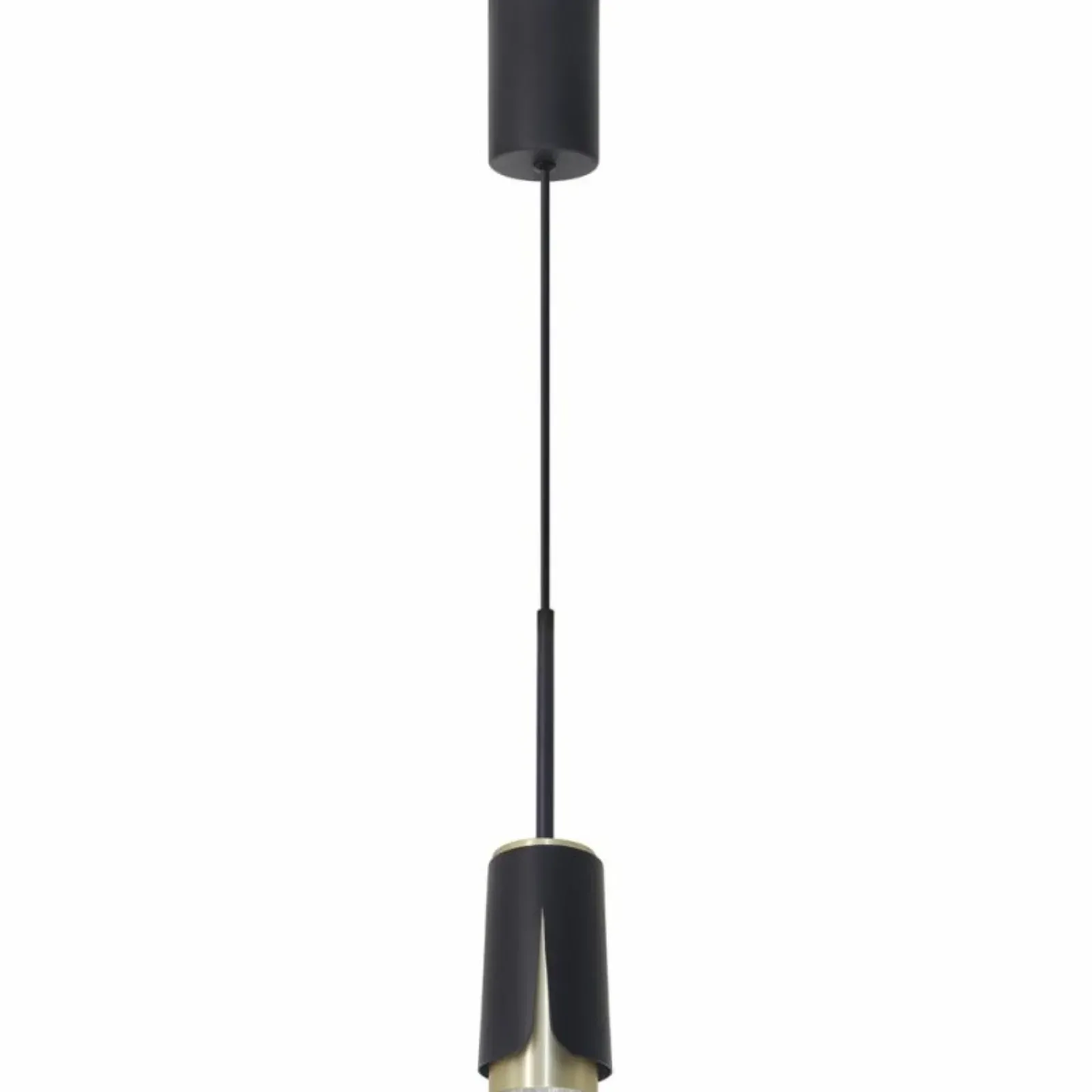 Sklep Kaja Smukła lampa wisząca z czarno-złotą tubą ML0267 FLOWER | Kaja Fashion