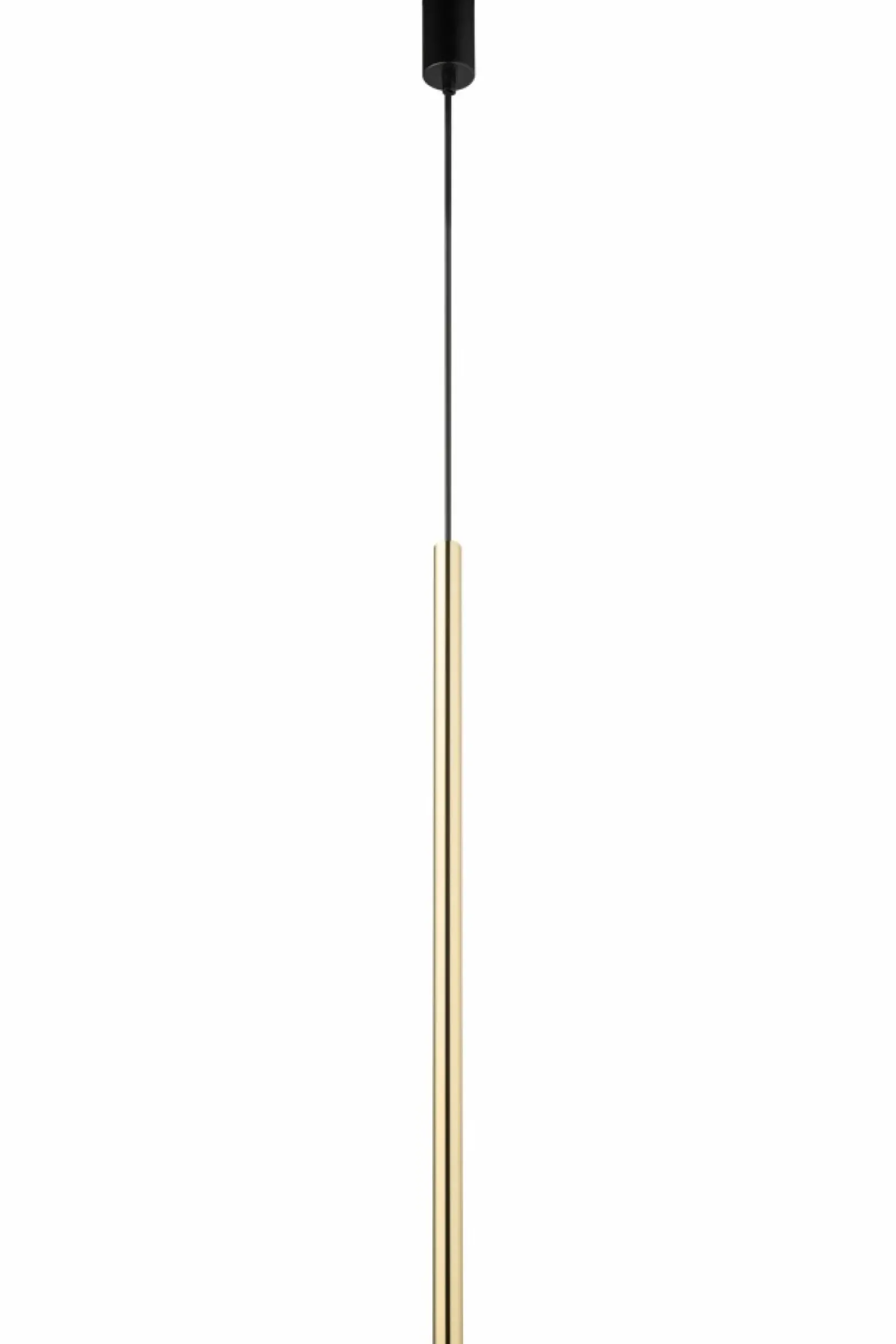 Sklep Kaja Smukła lampa wisząca z długą, złotą tubą SIG 40747 SOPEL LUX | Kaja Fashion