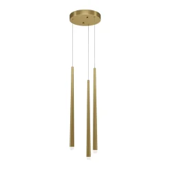 Sklep Kaja Smukła lampa wisząca z ledowymi zwisami MOD132PL-L36BSK1 serii CASCADE mosiądz Clearance