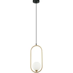 Sklep Kaja Smukła, pionowa, złota lampa wisząca PND-3965-1-BRO z serii LUPUS Flash Sale