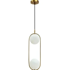 Sklep Kaja Smukła, podwójna, złota lampa wisząca owal 32-26279 CORDEL | Kaja Flash Sale