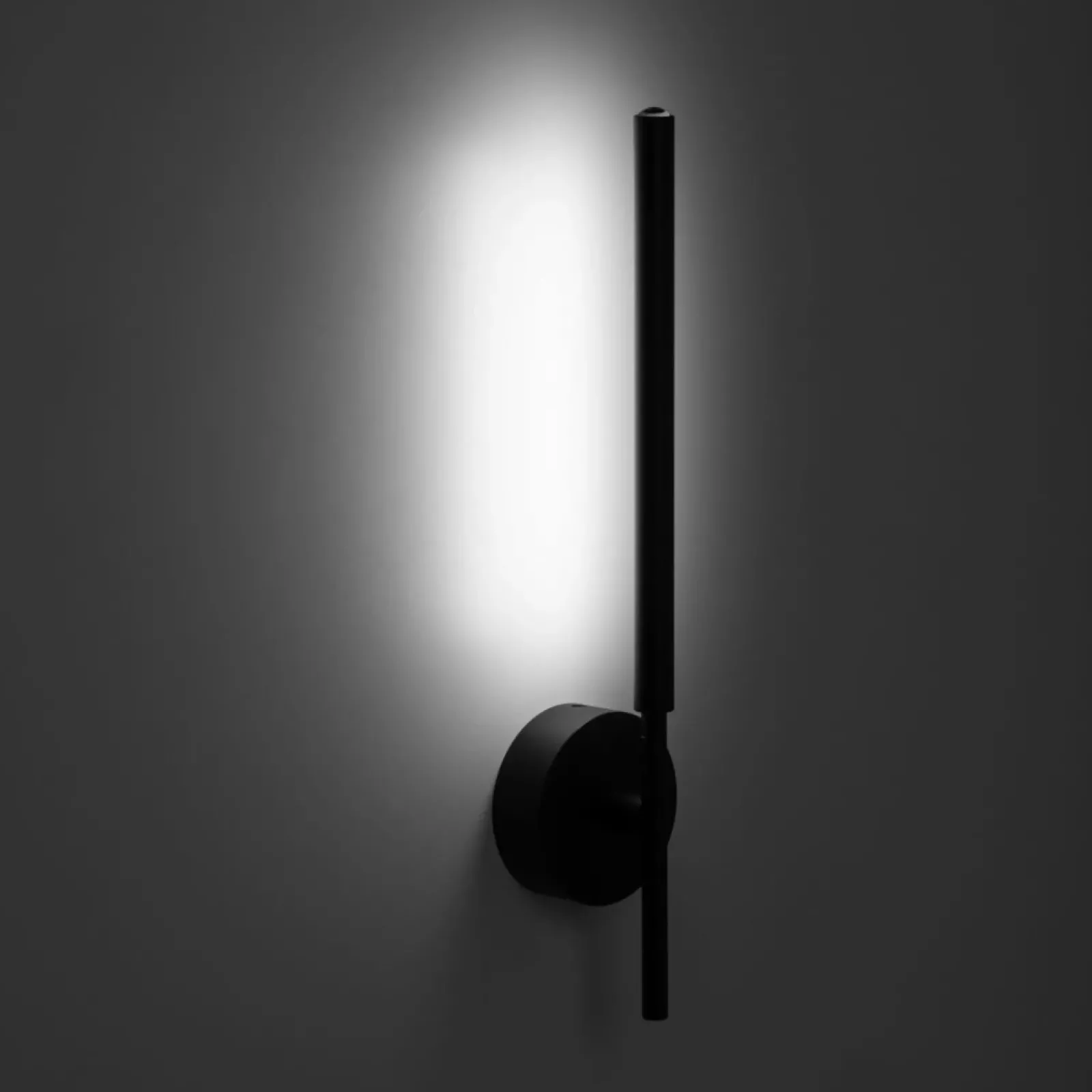 Sklep Kaja Smukły, czarny kinkiet do korytarza TK 5397 FOCUS BLACK | Kaja* Lampy Led