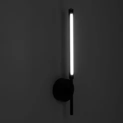 Sklep Kaja Smukły, czarny kinkiet do korytarza TK 5397 FOCUS BLACK | Kaja* Lampy Led