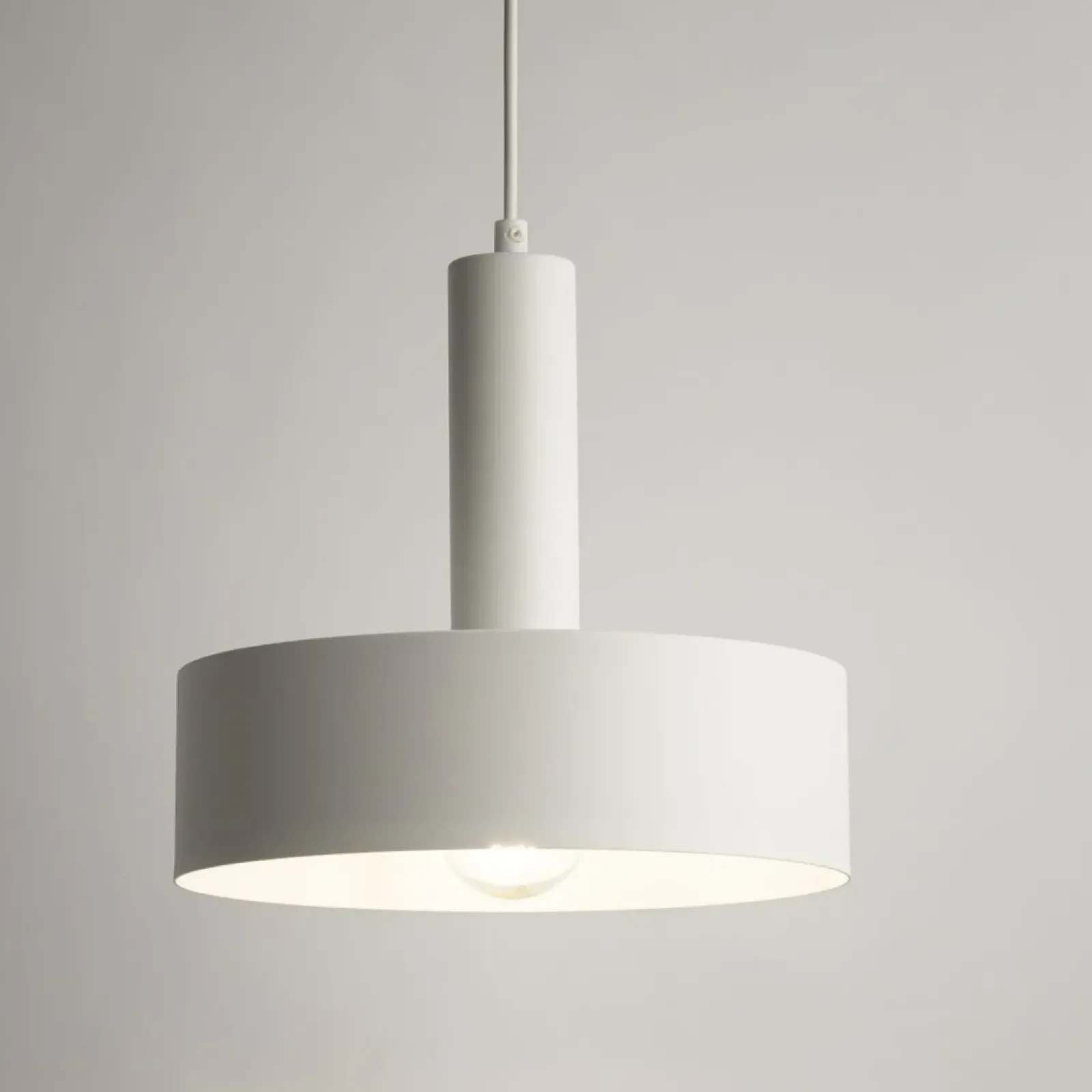 Sklep Kaja Solidna, stalowa lampa wisząca do kuchni SIG 40815 z serii VITRUM biały Store