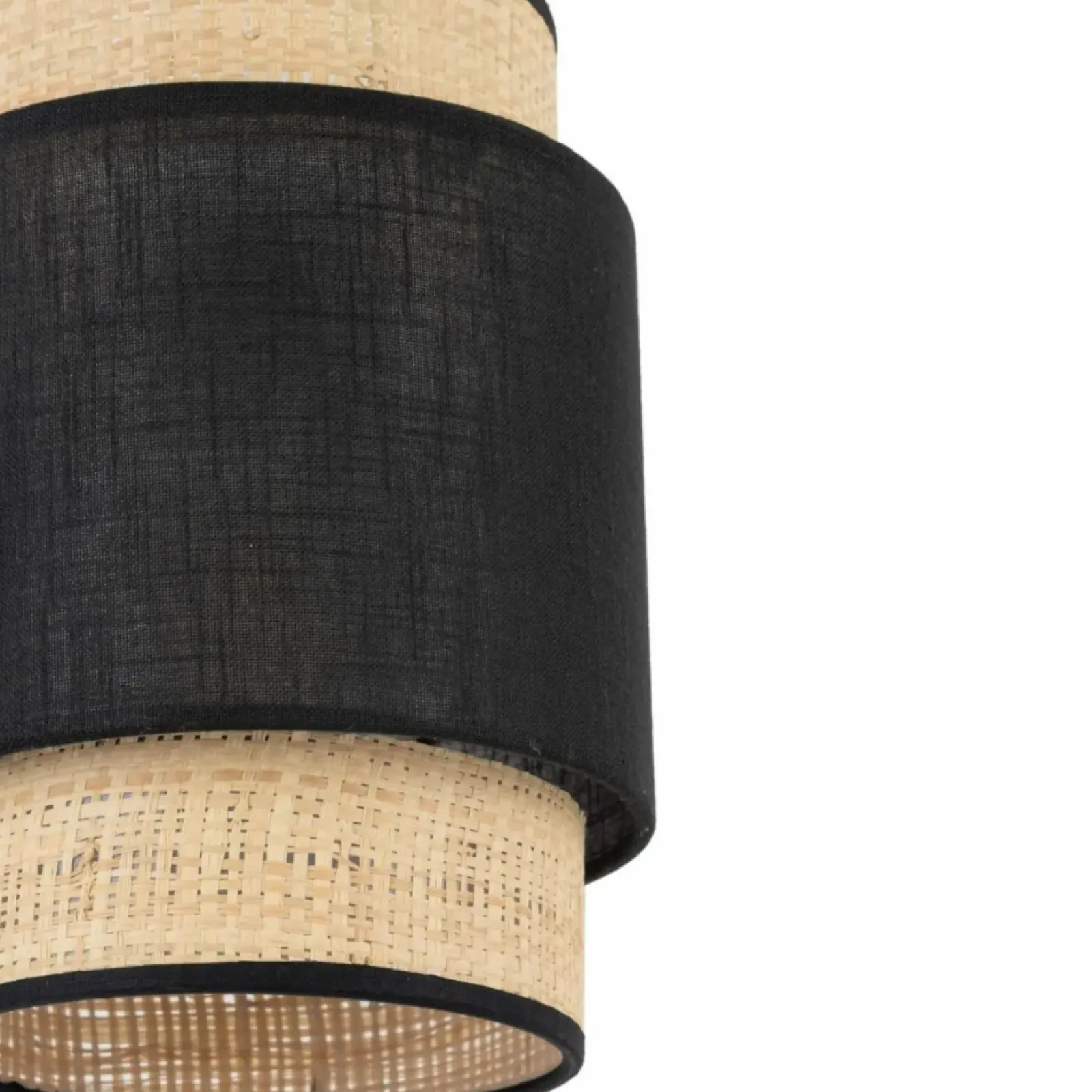 Sklep Kaja Słomkowo-czarna lampa wisząca do sypialni TK 5656 serii BOHO NEW BLACK Hot