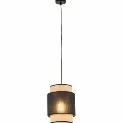 Sklep Kaja Słomkowo-czarna lampa wisząca do sypialni TK 5656 serii BOHO NEW BLACK Hot