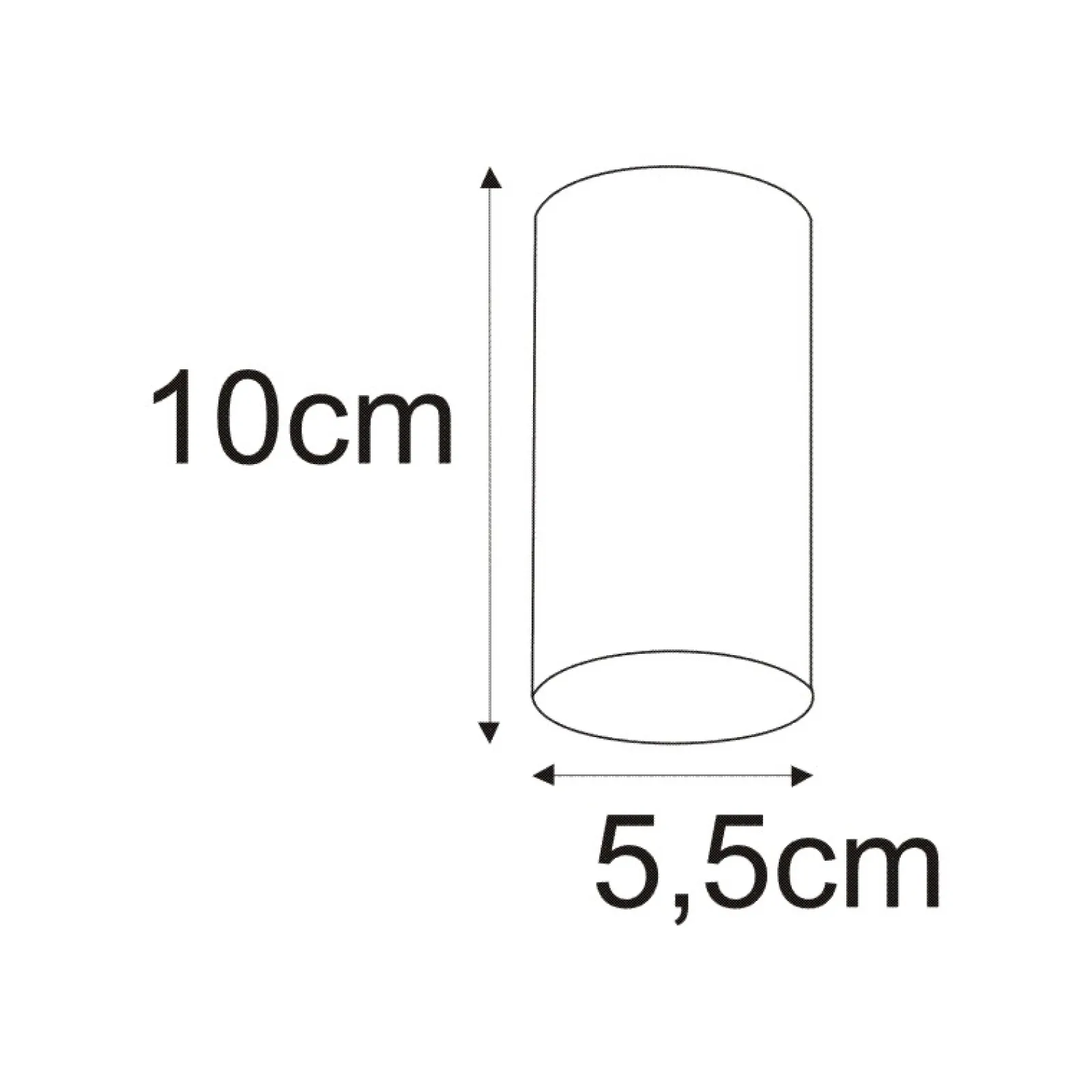 Sklep Kaja Spot krótka tuba GU10 10cm K-4414 MILE WHITE | Kaja Oświetlenie* Spoty - Tuby I Boxy