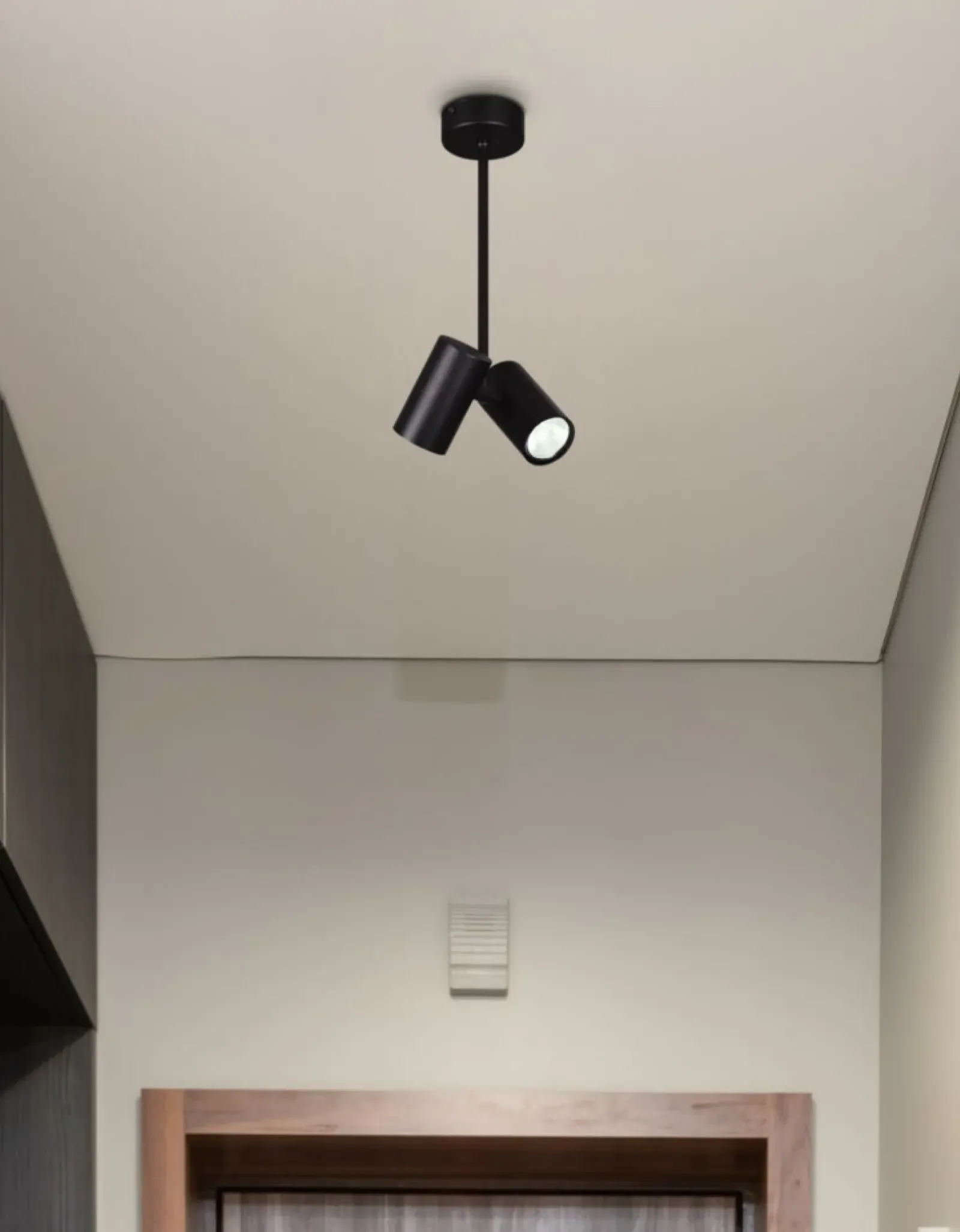 Sklep Kaja Spot z dwoma ruchomymi tubami, sztywny zwis K-4841 VERO | Kaja czarny Best Sale