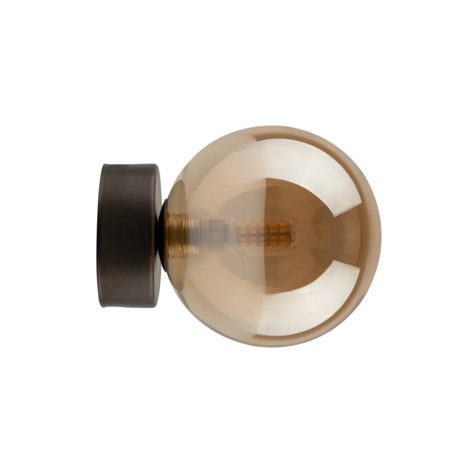 Sklep Kaja Spot z okrągłym, ozdobnym kloszem TK 10256 ESTERA BROWN | Kaja Clearance