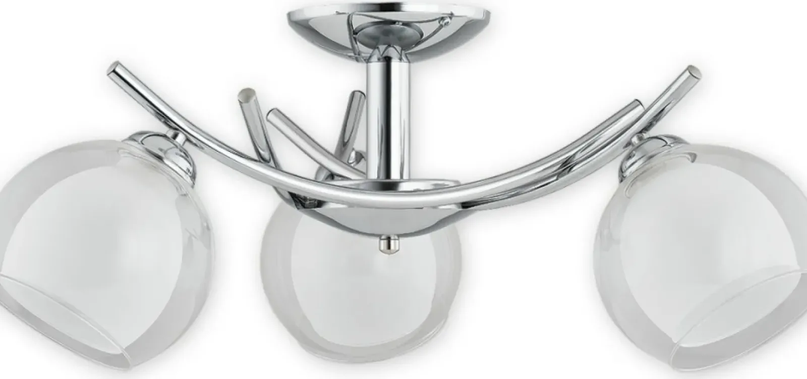 Sklep Kaja Srebrna, elegancka lampa sufitowa O2233 W3 CH ALTEA | Kaja Oświetlenie Cheap
