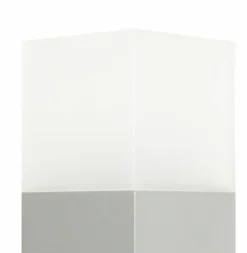 Sklep Kaja Srebrna lampa ogrodowa, stojąca, wys. 33cm CB-330 AL z serii CUBE | Kaja Oświetl* Lampy Ogrodowe Stojące