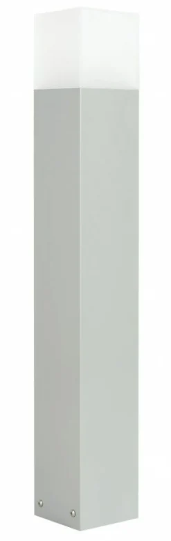 Sklep Kaja Srebrna lampa ogrodowa, wysokość 70cm CB-MAX 700 AL z serii CUBE MAX | Kaja Oświ* Lampy Ogrodowe Stojące