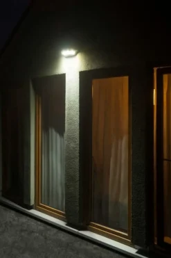 Sklep Kaja Srebrna lampa, podświetlenie fasady budynku 1880S z serii UFO | Kaja Oświetlenie* Kinkiety Ogrodowe