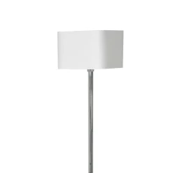 Sklep Kaja Srebrna lampa stojąca z kwadratowym abażurem ML6364 NAPOLI | Kaja* Lampy Podłogowe Z Abażurem|Tradycyjne Lampy Podłogowe
