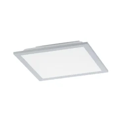 Sklep Kaja Srebrna lampa sufitowa LED - kwadrat 14750-21 z serii FLAT | Kaja srebrny Hot