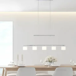 Sklep Kaja Srebrna lampa sufitowa LED - pięć źródeł LED 2209-55 z serii HYDRA szary Fashion