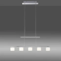 Sklep Kaja Srebrna lampa sufitowa LED - pięć źródeł LED 2209-55 z serii HYDRA szary Fashion