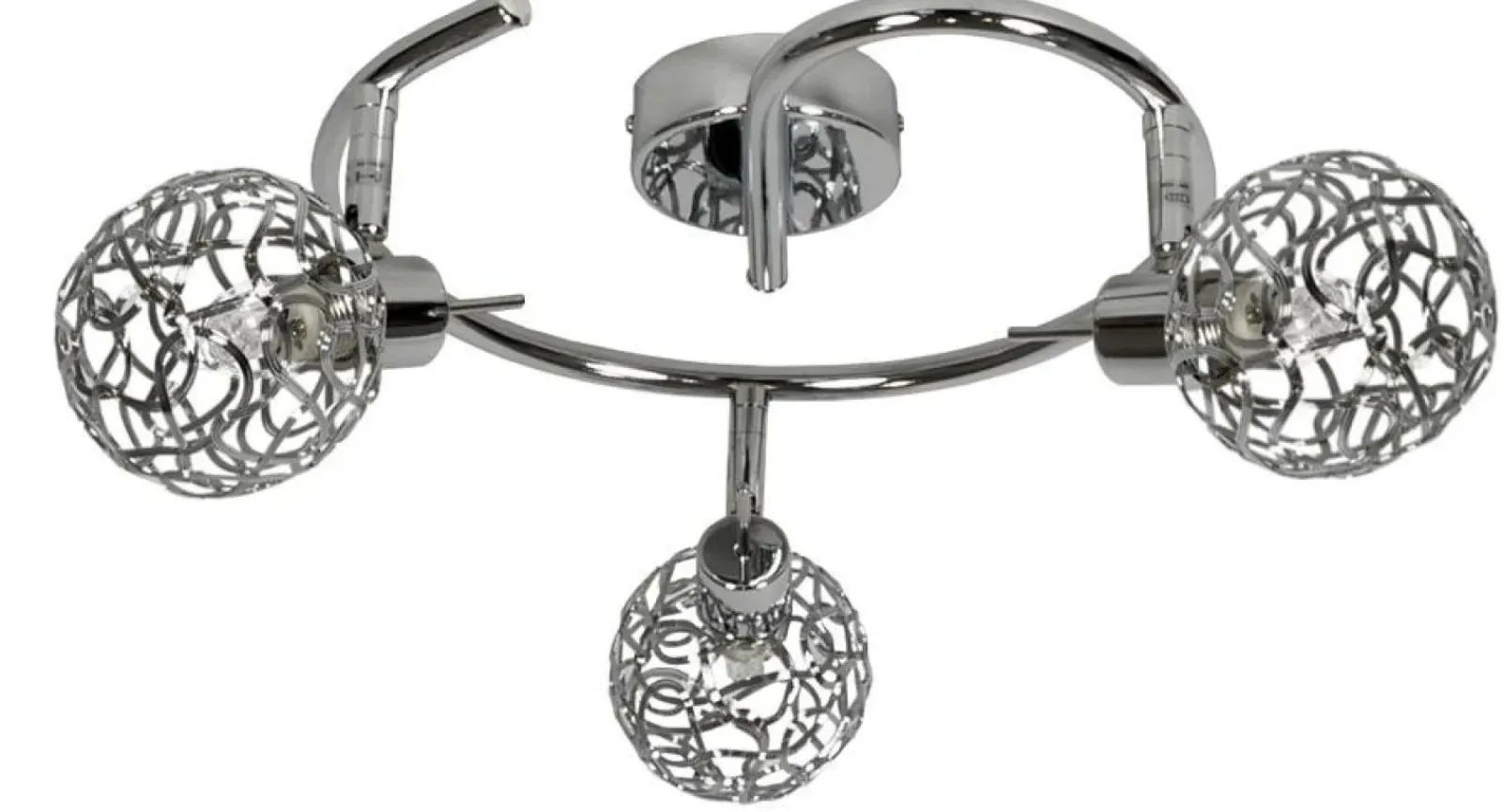 Sklep Kaja Srebrna lampa sufitowa na trzy źródła światła 98-94073 z serii PUZZLE | Kaja Ośw* Oprawy Podtynkowe