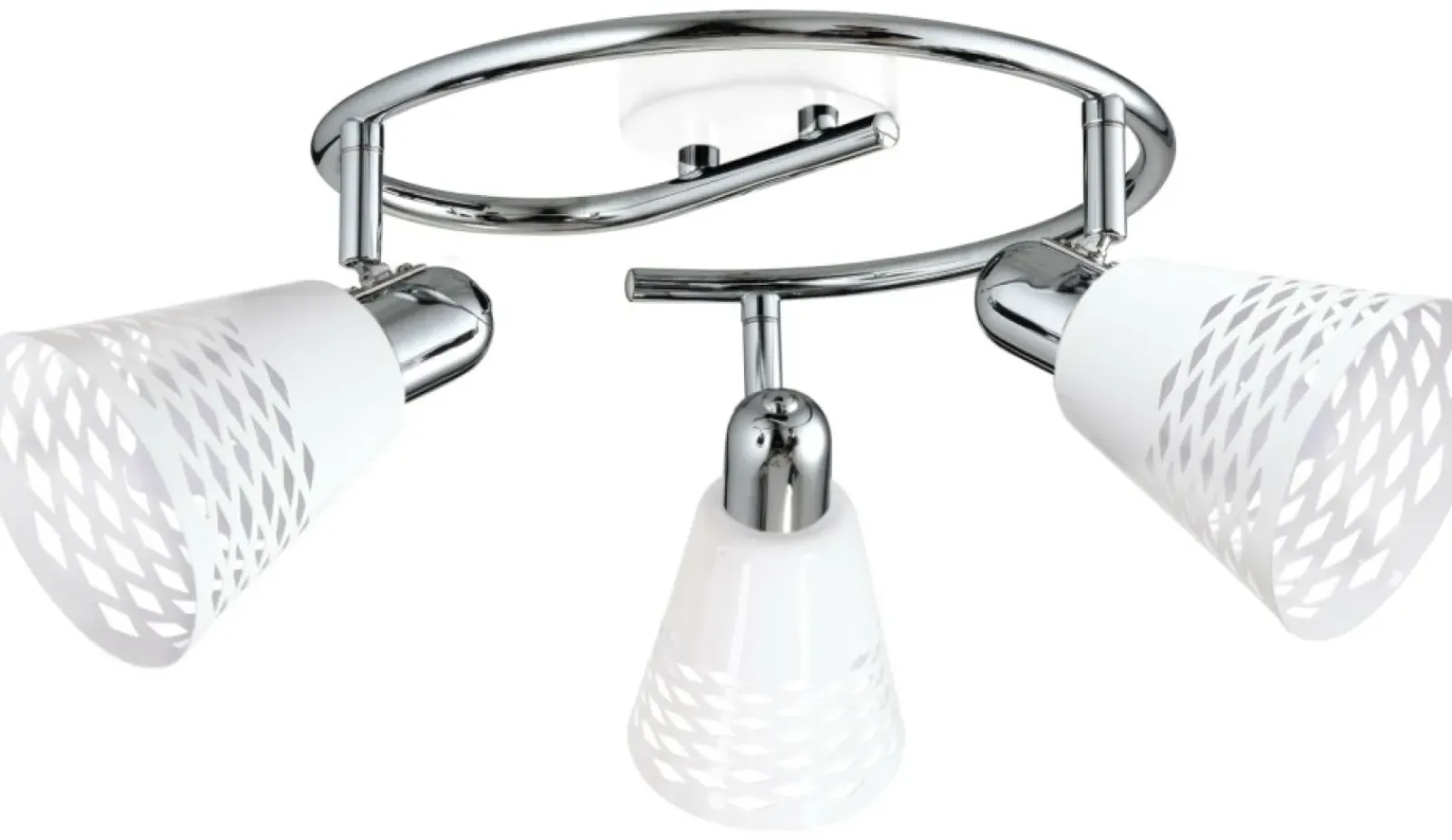 Sklep Kaja Srebrna lampa sufitowa z kloszami 98-62185 DISCOVERY | Kaja* Randole Tradycyjne