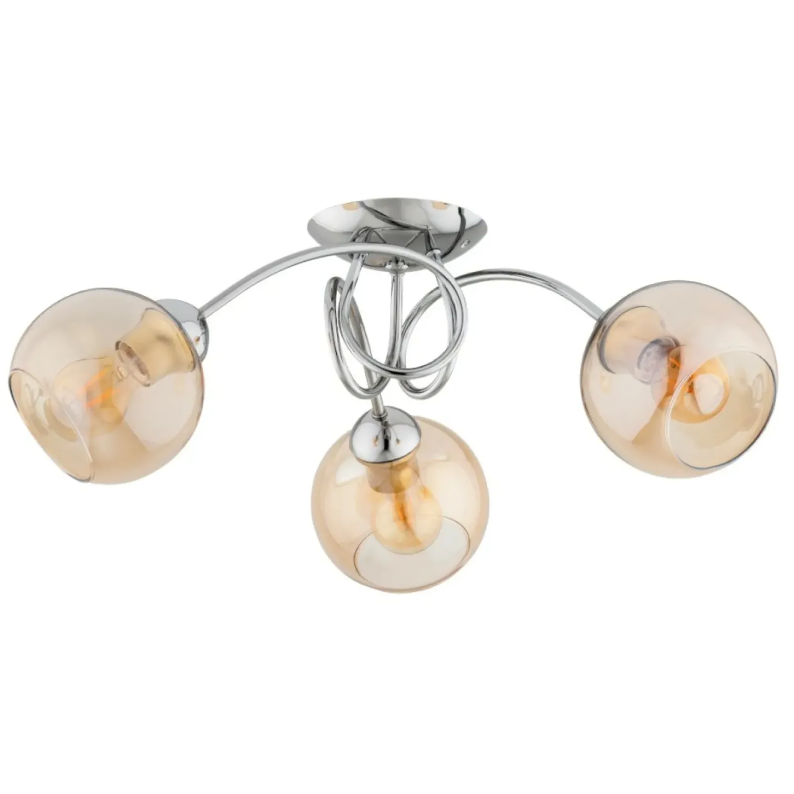 Sklep Kaja Srebrna lampa sufitowa z ozdobnymi kloszami AL 62413 z serii TEVI Flash Sale