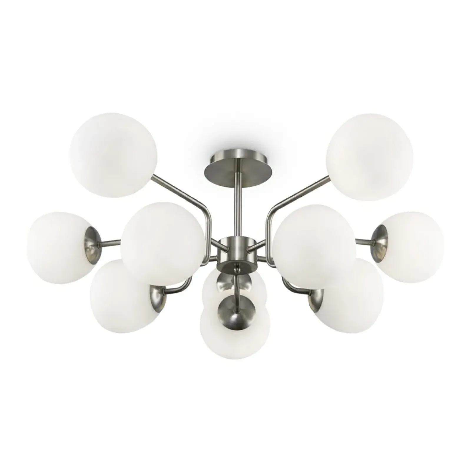 Sklep Kaja Srebrna lampa wisząca dająca dużo światła MOD221PL-10N z serii ERICH nikiel New