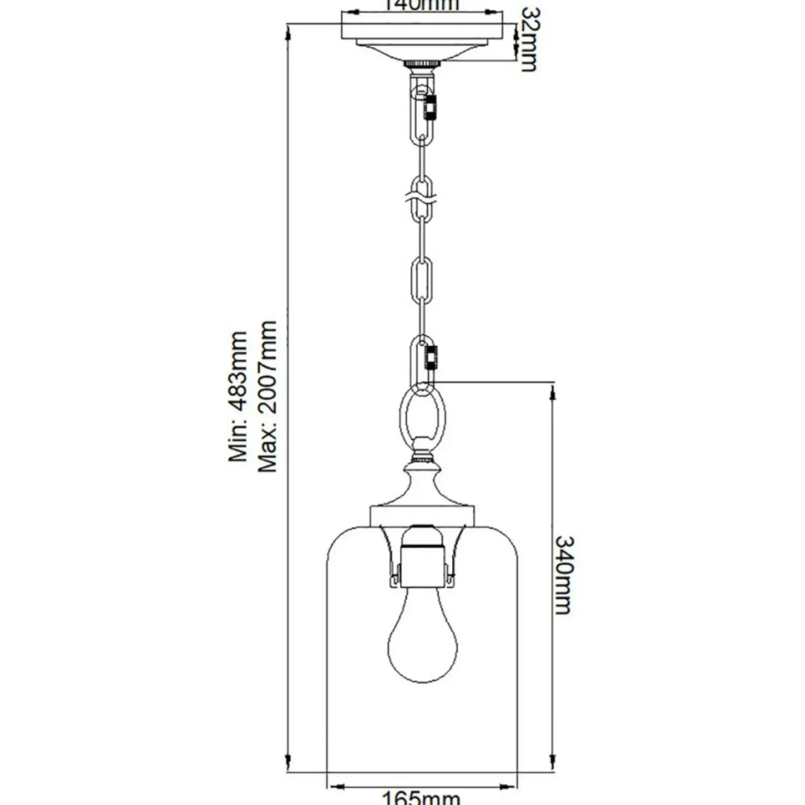 Sklep Kaja Srebrna lampa wisząca, klasyczna FE-HOUNSLOW-P-PN z serii HOUNSLOW polerowanynikiel Cheap