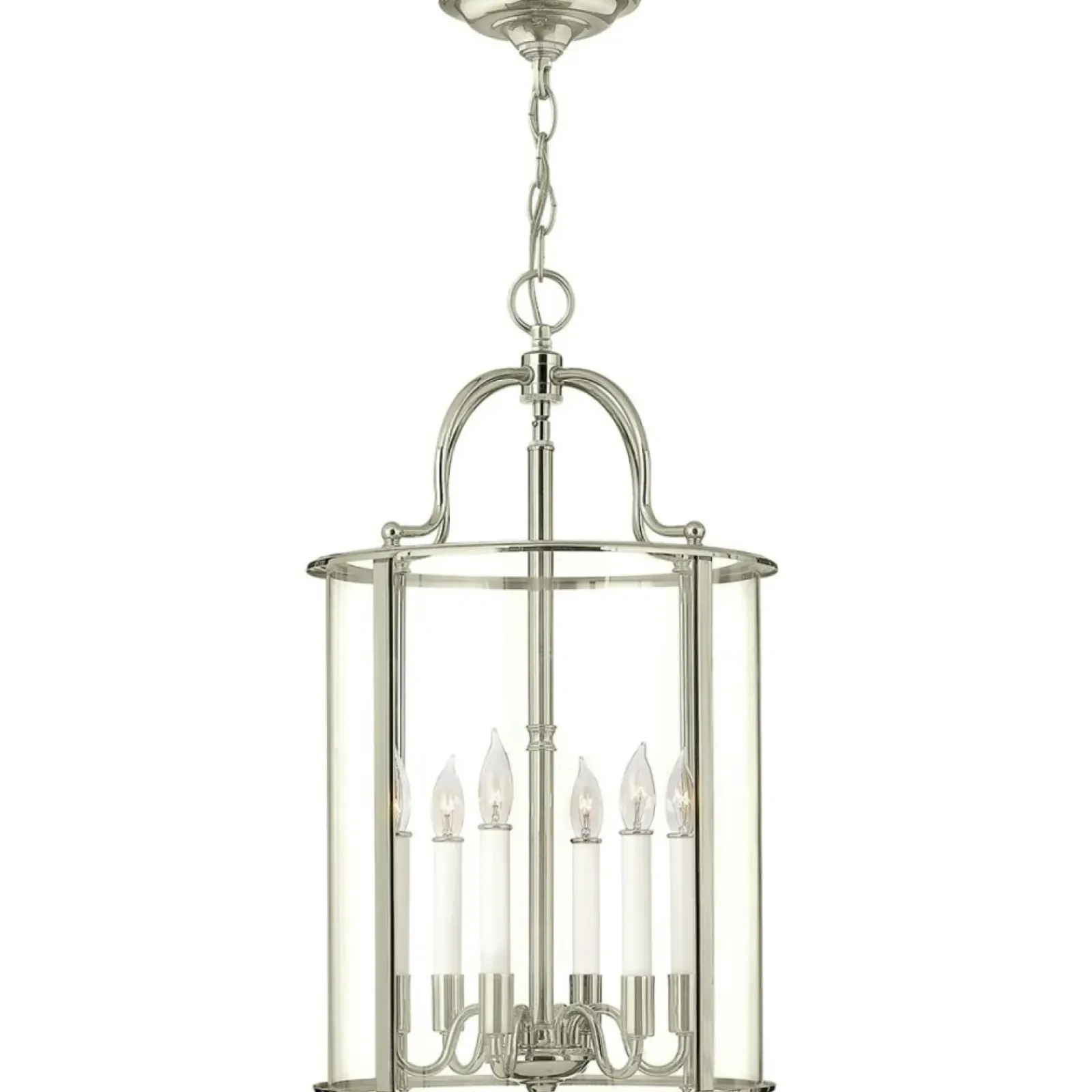 Sklep Kaja Srebrna lampa wisząca, wytworna HK-GENTRY-P-L-PN z serii GENTRY* Randole Tradycyjne