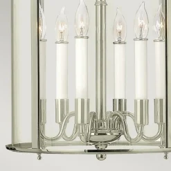 Sklep Kaja Srebrna lampa wisząca, wytworna HK-GENTRY-P-L-PN z serii GENTRY* Randole Tradycyjne