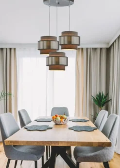 Sklep Kaja Srebrna lampa wisząca z podwójnymi kloszami 33-18496 HARE | Kaja Discount