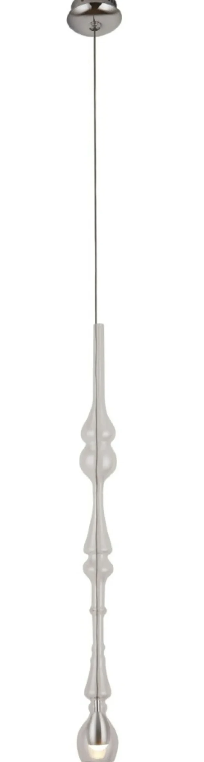 Sklep Kaja Srebrna, ledowa, punktowa lampa wisząca MX P0248 MURANO | Kaja Flash Sale