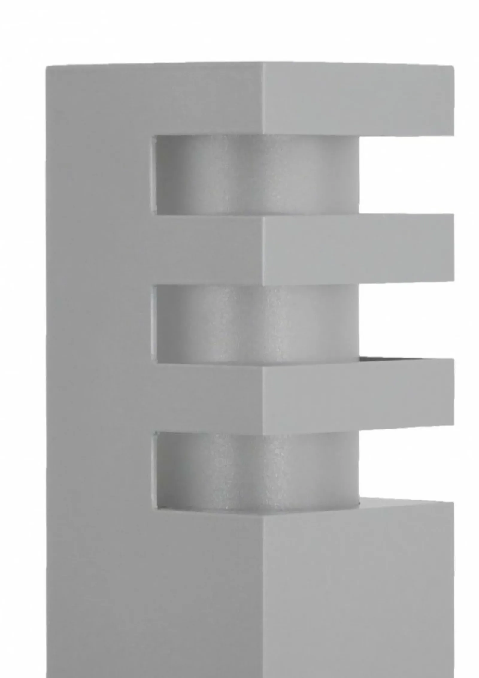 Sklep Kaja Srebrna, prosta lampa stojąca, na żarówkę E27 RADO 2 AL z serii RADO | Kaja Oświ* Lampy Ogrodowe Stojące