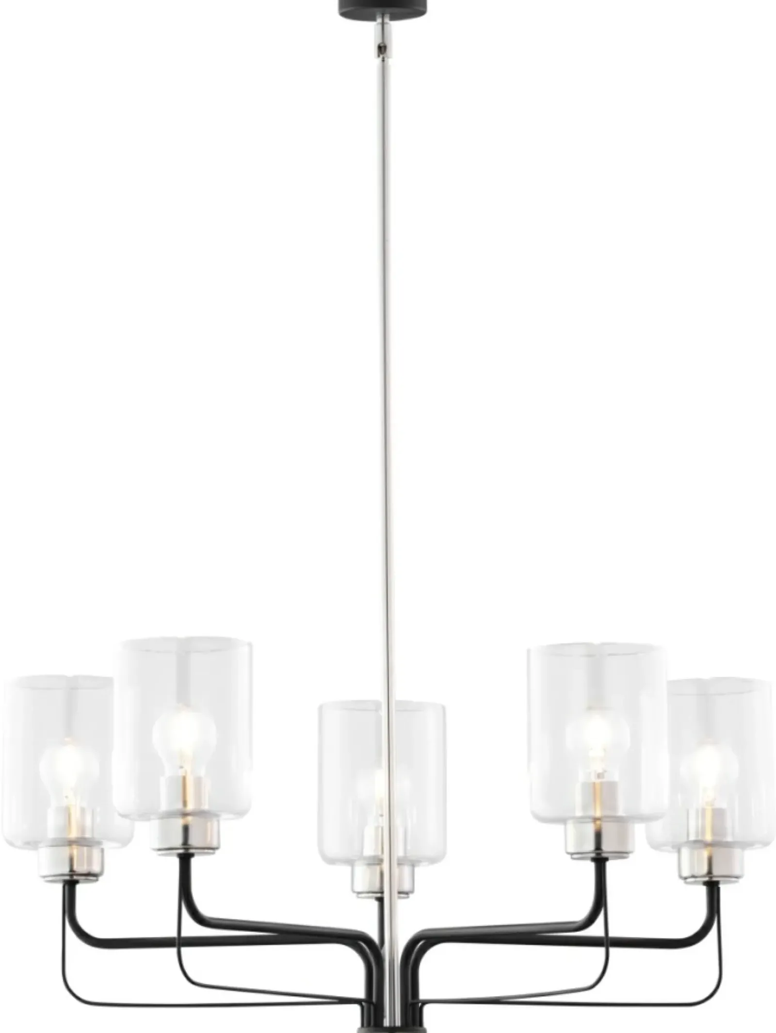 Sklep Kaja Srebrno-czarna, elegancka lampa sufitowa JUP 1884 CERES | Kaja Sale