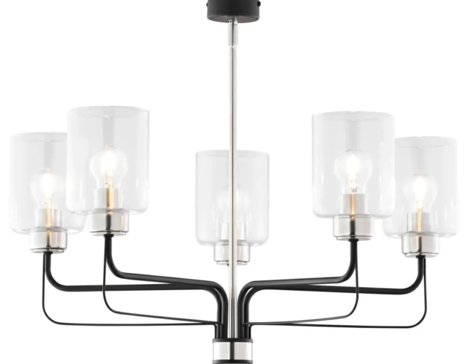 Sklep Kaja Srebrno-czarna, elegancka lampa sufitowa JUP 1884 CERES | Kaja Sale