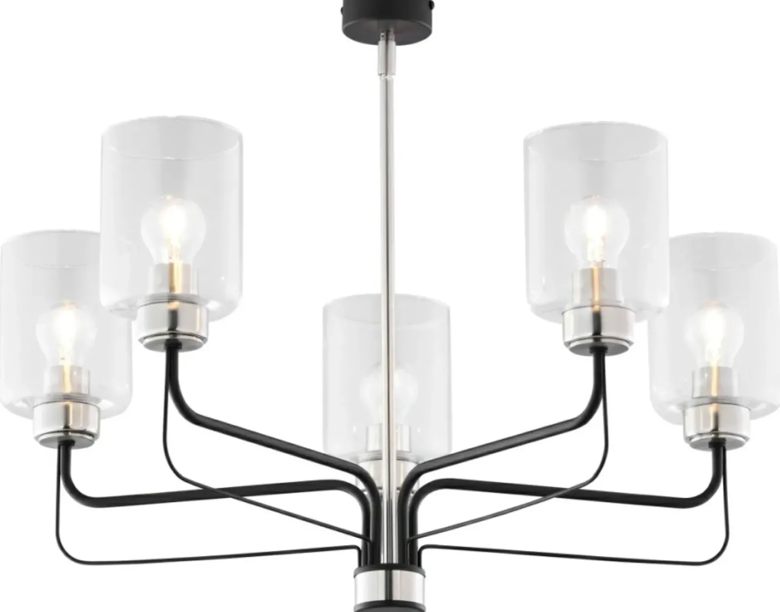 Sklep Kaja Srebrno-czarna, elegancka lampa sufitowa JUP 1884 CERES | Kaja Sale