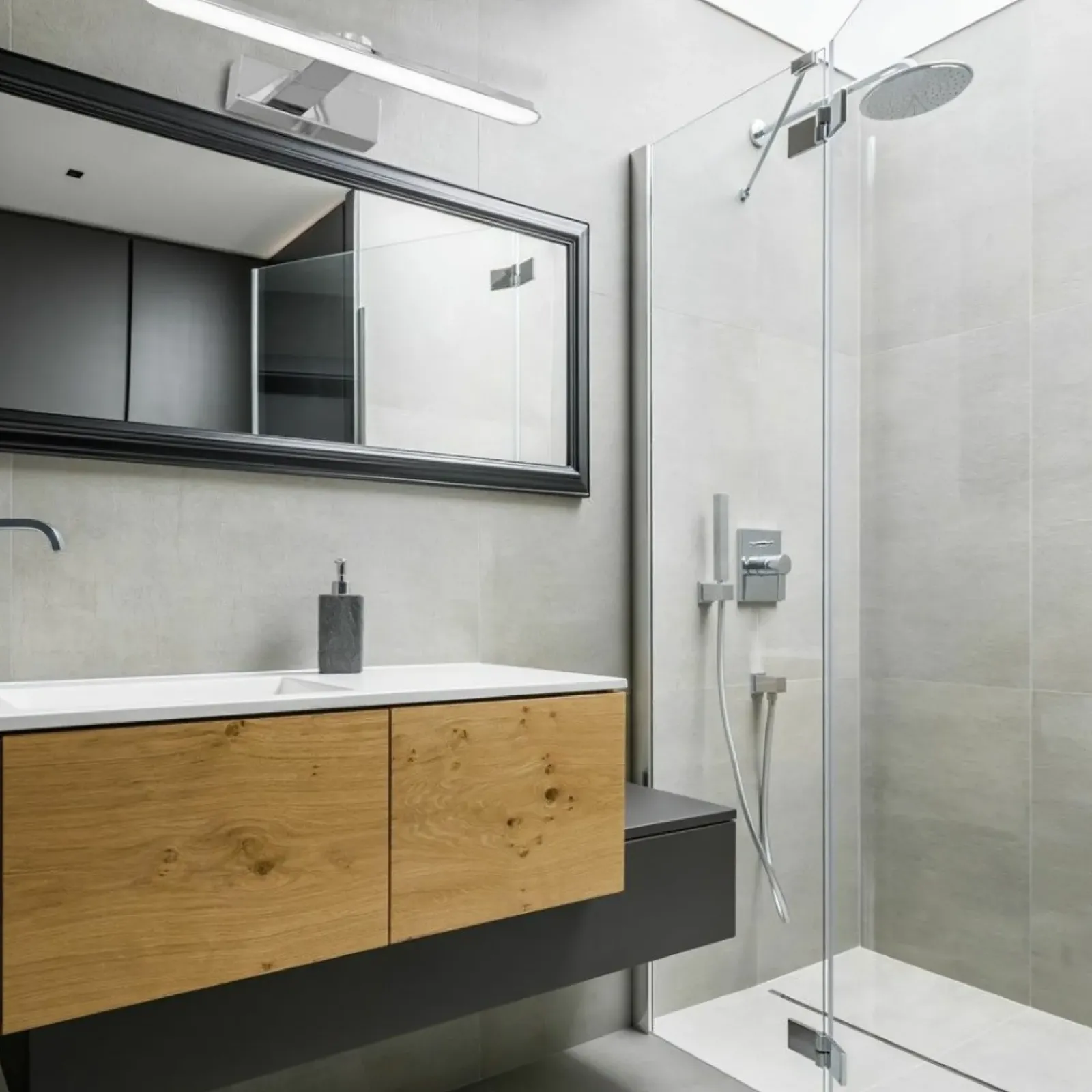 Sklep Kaja Srebrny kinkiet obrazowy, idealny nad lustro ML5613 z serii SPLASH | Kaja Oświet* Lampy Led
