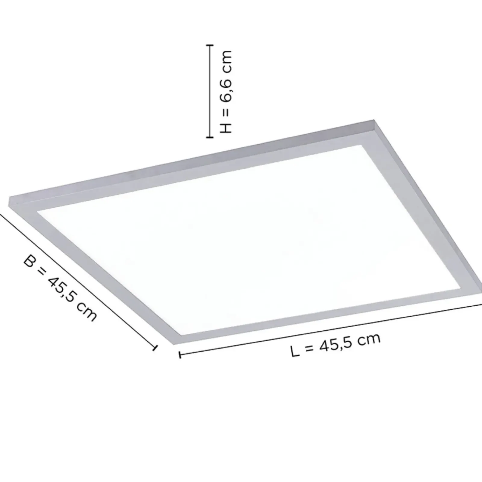 Sklep Kaja plafon z pilotem do regulacji światła 14755-21 z serii FLAT srebrny Best Sale