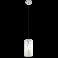 Sklep Kaja Srebrny zwis z mlecznym kloszem MDM1672/1 VALVE | Kaja Oświetlenie Sale