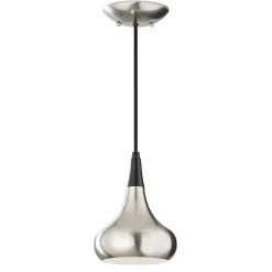 Sklep Kaja Stalowo-czarna lampa wisząca FE-BESO-P-S-BS z serii BESO szczotkowanastal Discount