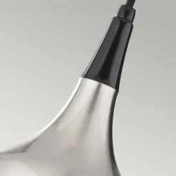 Sklep Kaja Stalowo-czarna lampa wisząca FE-BESO-P-S-BS z serii BESO szczotkowanastal Discount