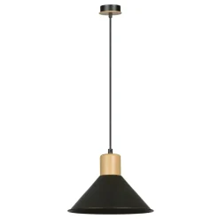 Sklep Kaja Stożkowa, czarna lampa wisząca do kuchni 1044/1 ROWEN | Kaja czarny Fashion