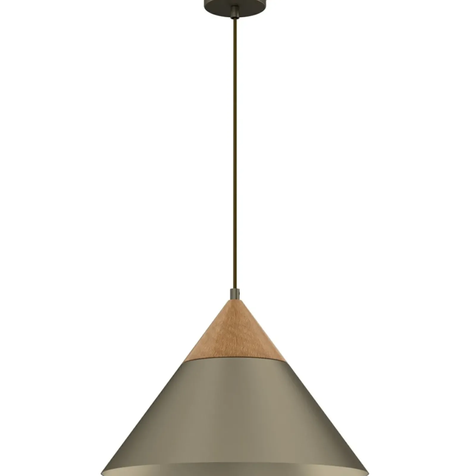 Sklep Kaja Stożkowa lampa wisząca z elementem drewna LX 439 SINGLE | Kaja Discount