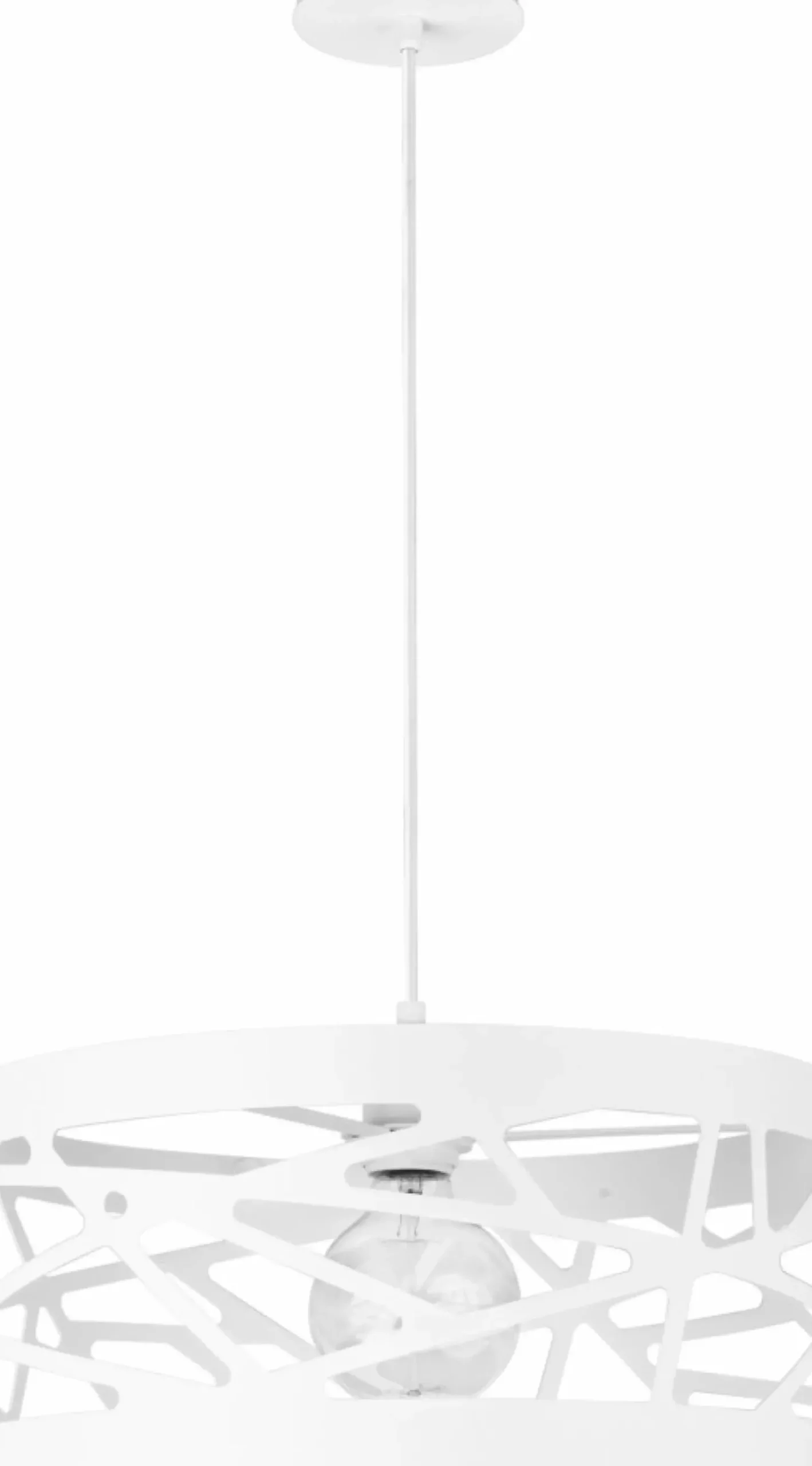 Sklep Kaja Stylowa, ażurowa lampa wisząca do sypialni SIG 31079 MODUŁ FREZ biały Fashion