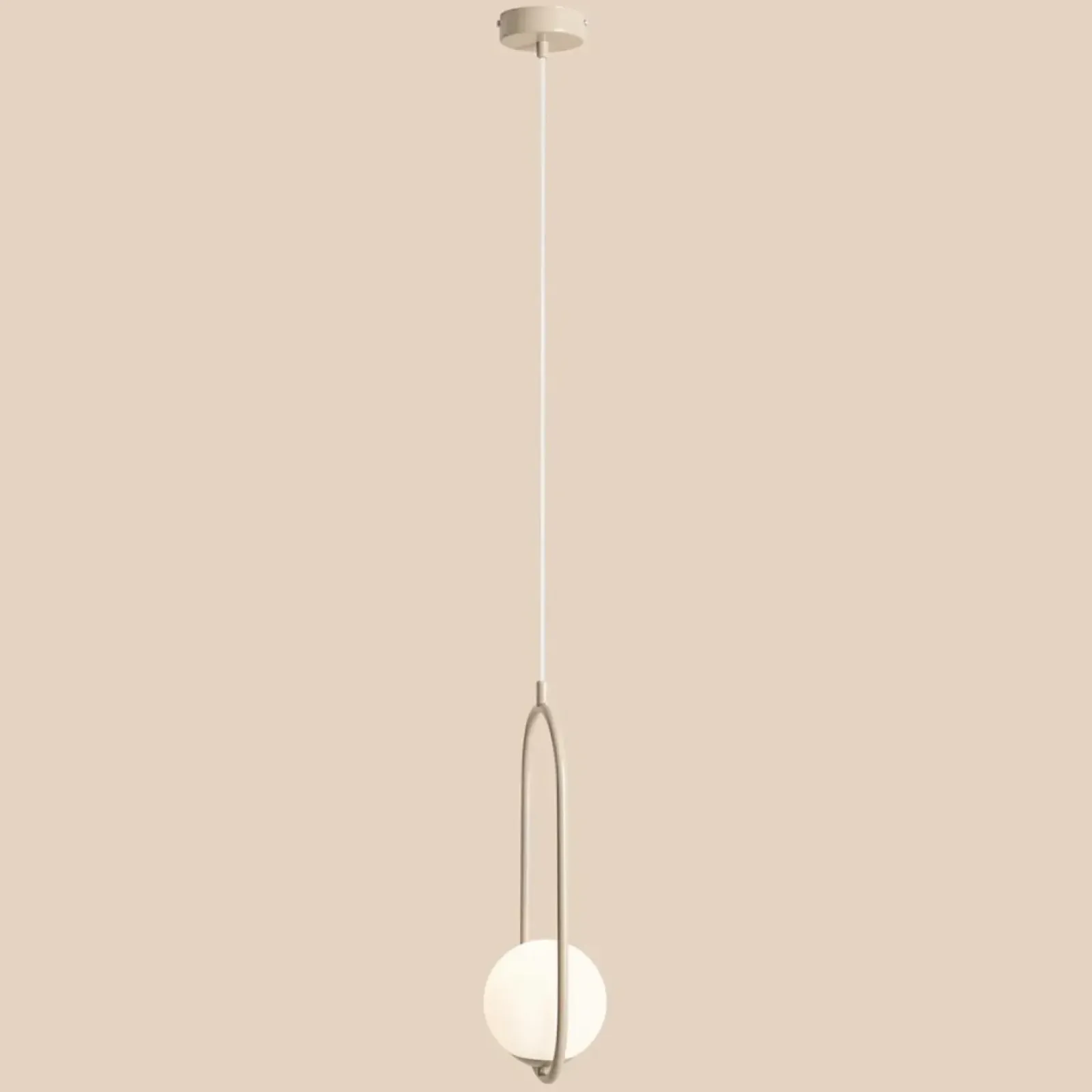 Sklep Kaja Stylowa, beżowa lampa wisząca z dwoma kulami 1086G17 z serii RIVA Zadzwońporabattel.783200183(8-16)/mailsklep@kaja.com.pl Sale
